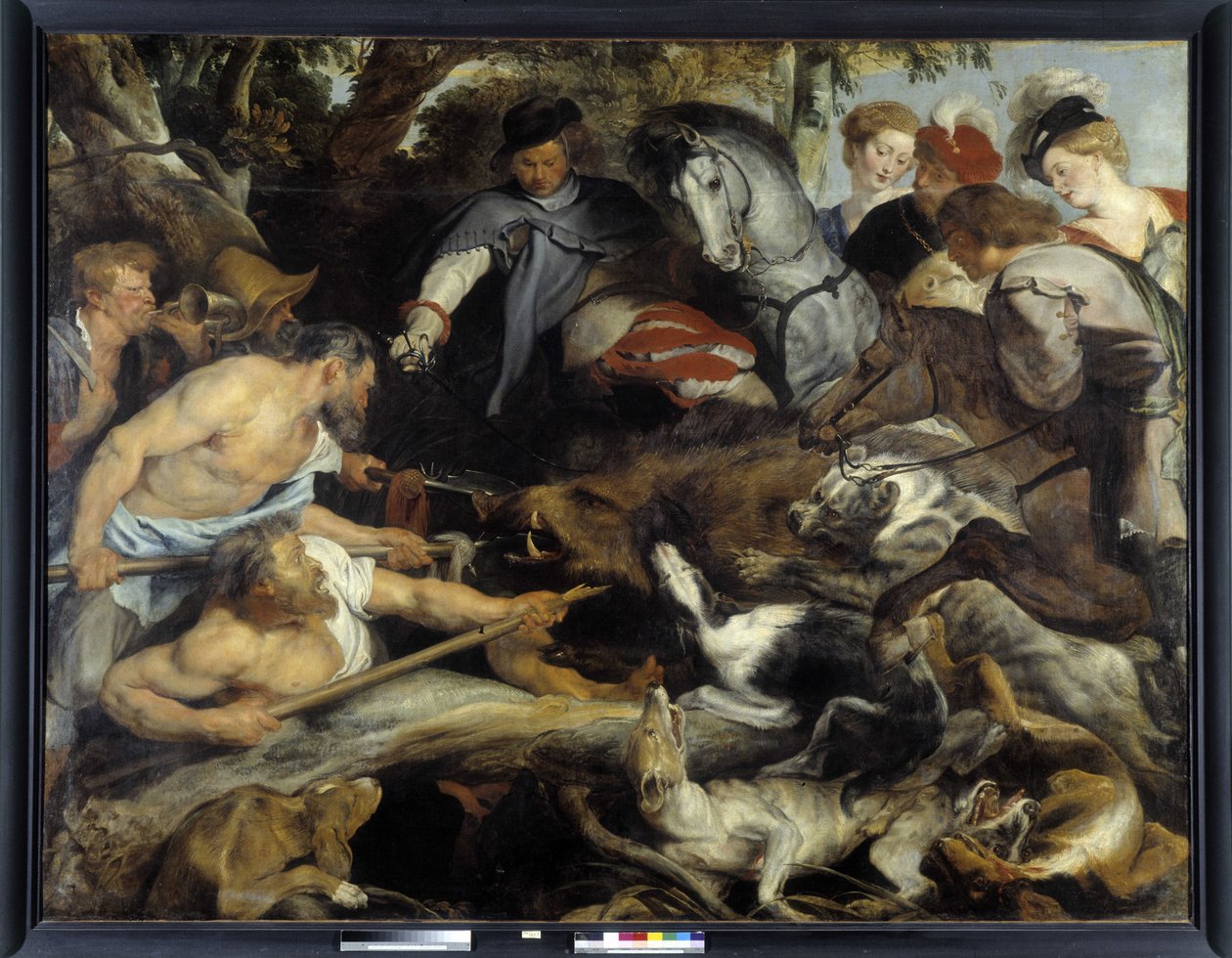Polowanie na dzika autorstwa Peter Paul Rubens