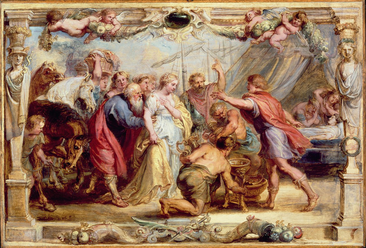 Briseis oddana Achillesowi, 16301631 autorstwa Peter Paul Rubens