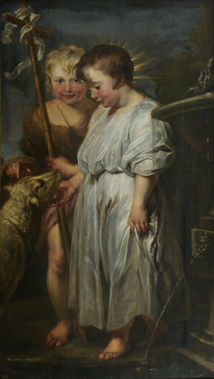 Chrystus i Jan Chrzciciel jako dzieci autorstwa Peter Paul Rubens
