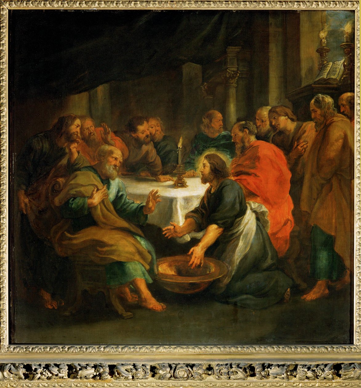 Chrystus umywa nogi apostołom autorstwa Peter Paul Rubens