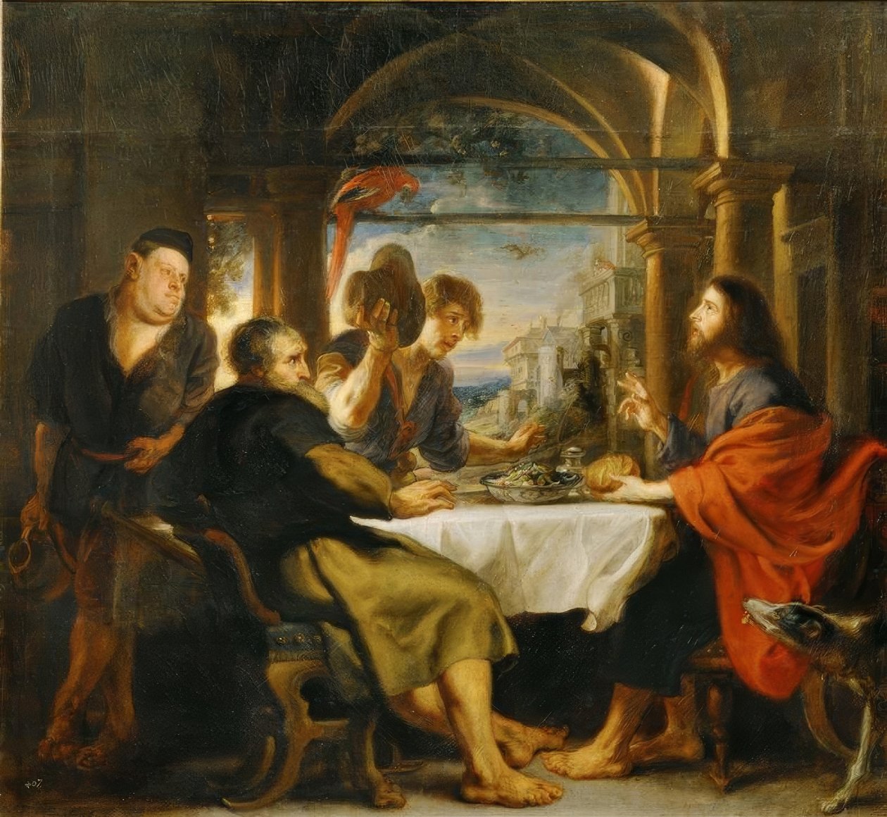 Chrystus w Emaus autorstwa Peter Paul Rubens