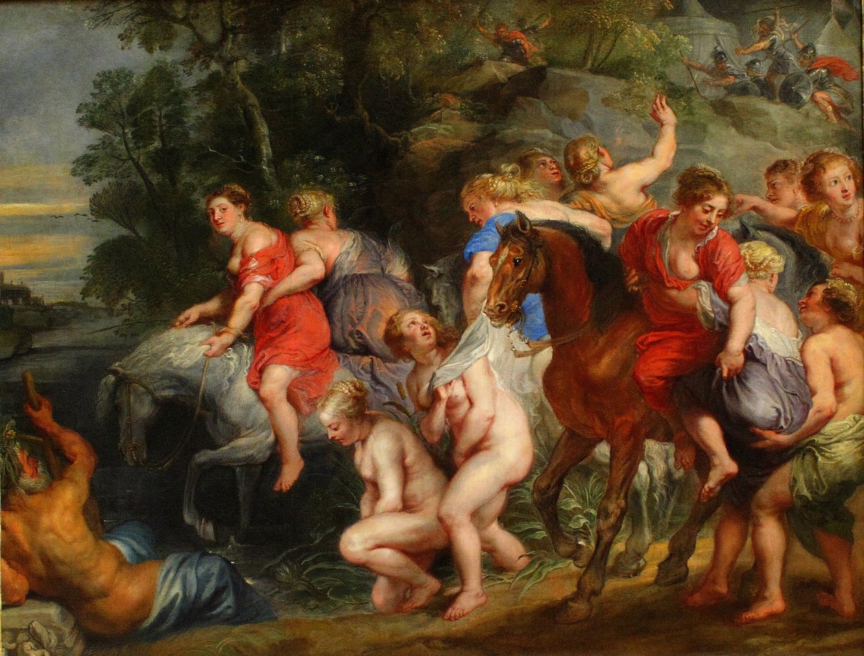 Cloelia przepływająca przez Tyber autorstwa Peter Paul Rubens