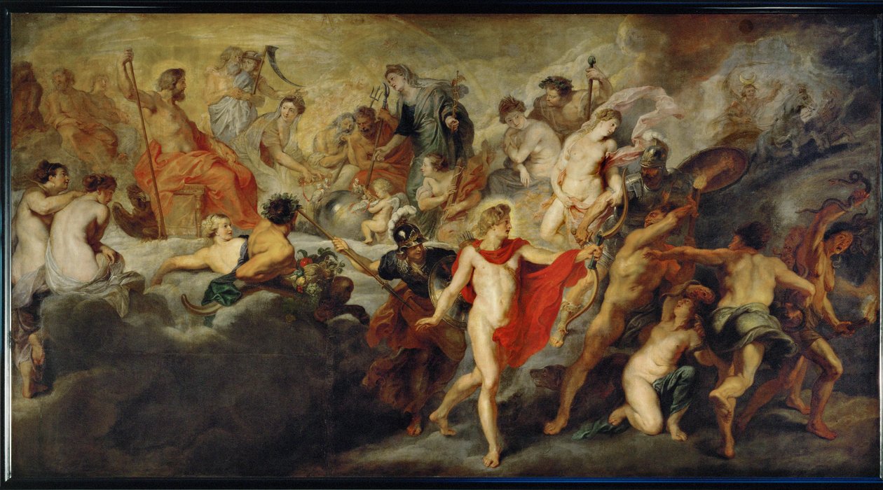 Rada bogów dotycząca hiszpańskich małżeństw autorstwa Peter Paul Rubens