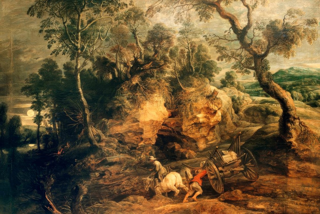 Zablokowany wagon autorstwa Peter Paul Rubens