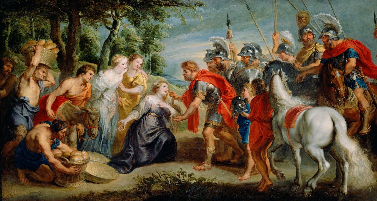 Spotkanie Dawida z Abigail autorstwa Peter Paul Rubens