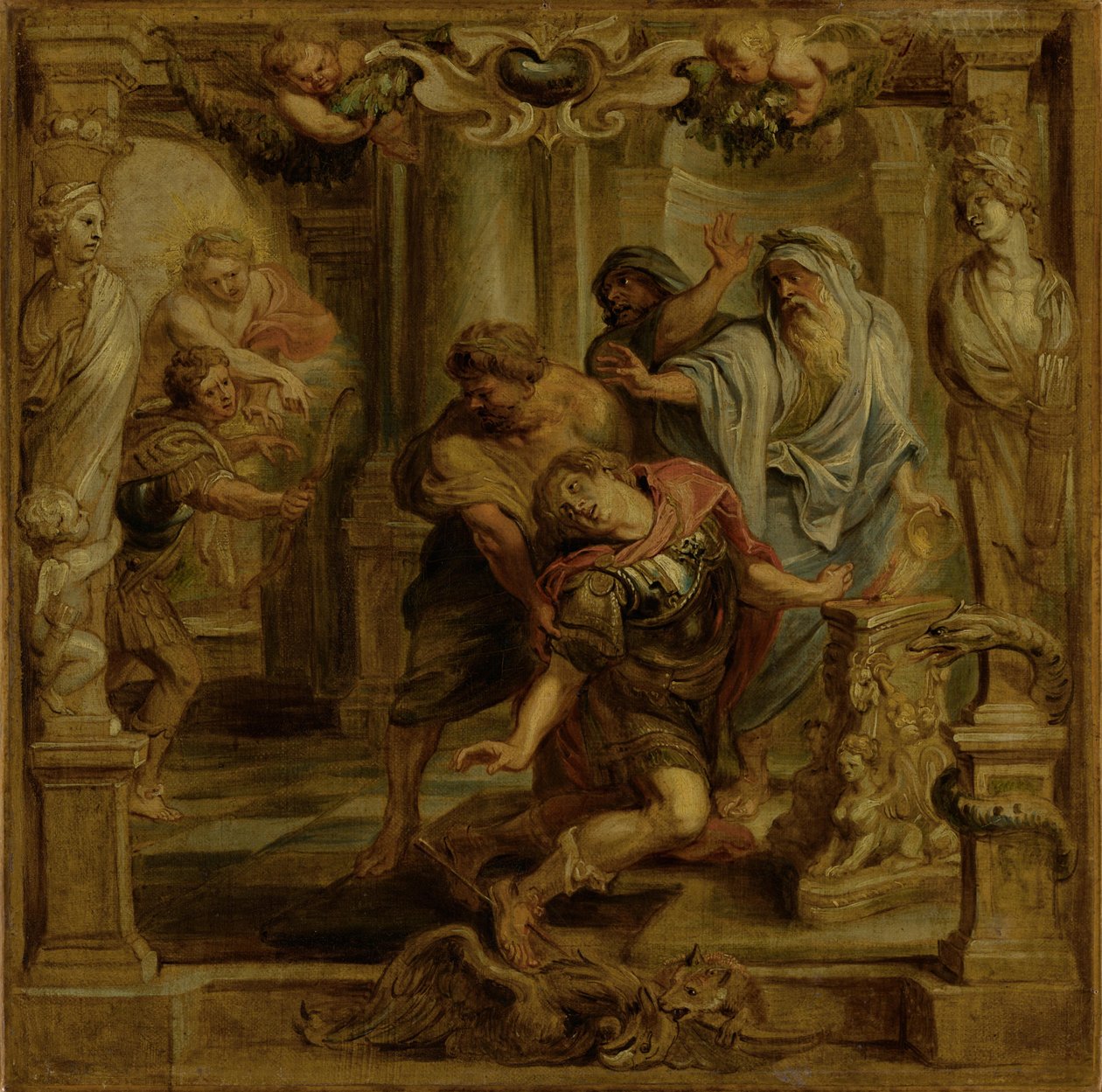 Śmierć Achillesa autorstwa Peter Paul Rubens
