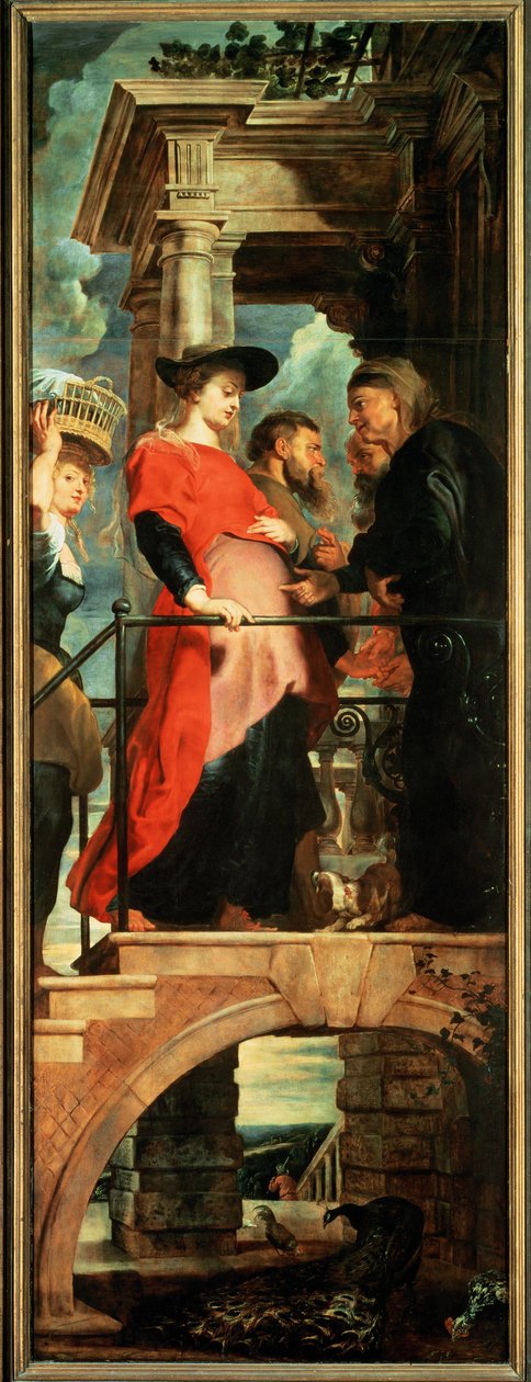 Zejście z krzyża, lewy panel: Nawiedzenie (obraz) autorstwa Peter Paul Rubens