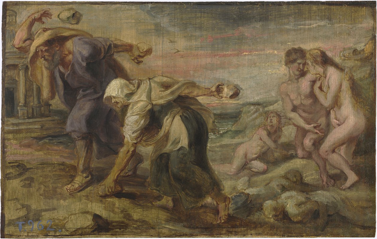 Deucalion i Pyrra, ok. 1636 autorstwa Peter Paul Rubens