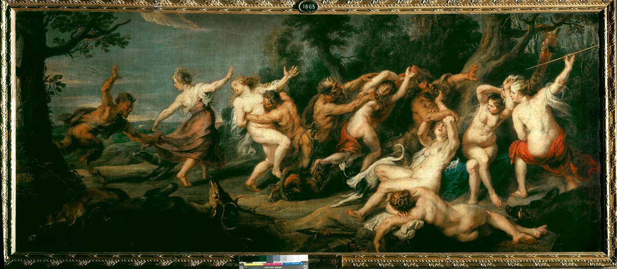 Diana i nimfy zaskoczone obrazem fauny autorstwa Petera Paula (Pierre-Paul) Rubensa (lub Peter Paul lub Petrus Paulus) (1577-1640) autorstwa Peter Paul Rubens