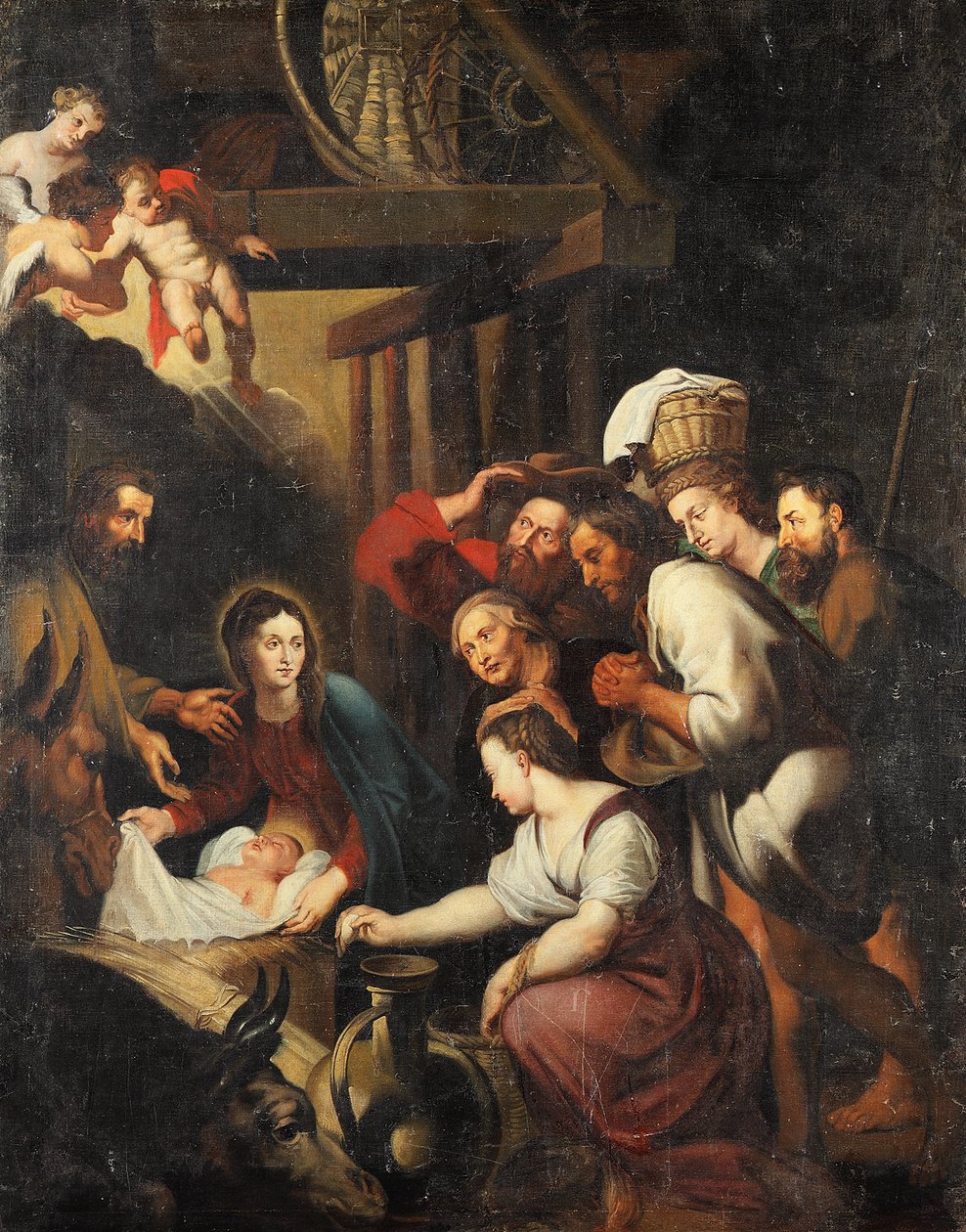 Pokłon pasterzy autorstwa Peter Paul Rubens