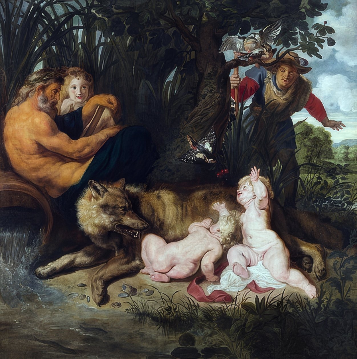 Odnalezienie Romulusa i Remusa. 1612 autorstwa Peter Paul Rubens