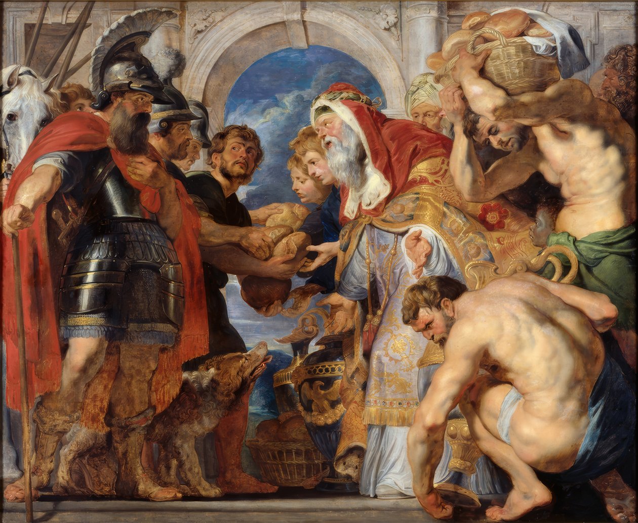 Spotkanie Abrahama i Melchizedecha autorstwa Peter Paul Rubens