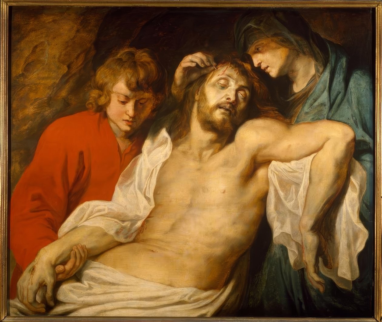 Opłakiwanie Chrystusa Maryi i Jana (Wielki Bewei autorstwa Peter Paul Rubens