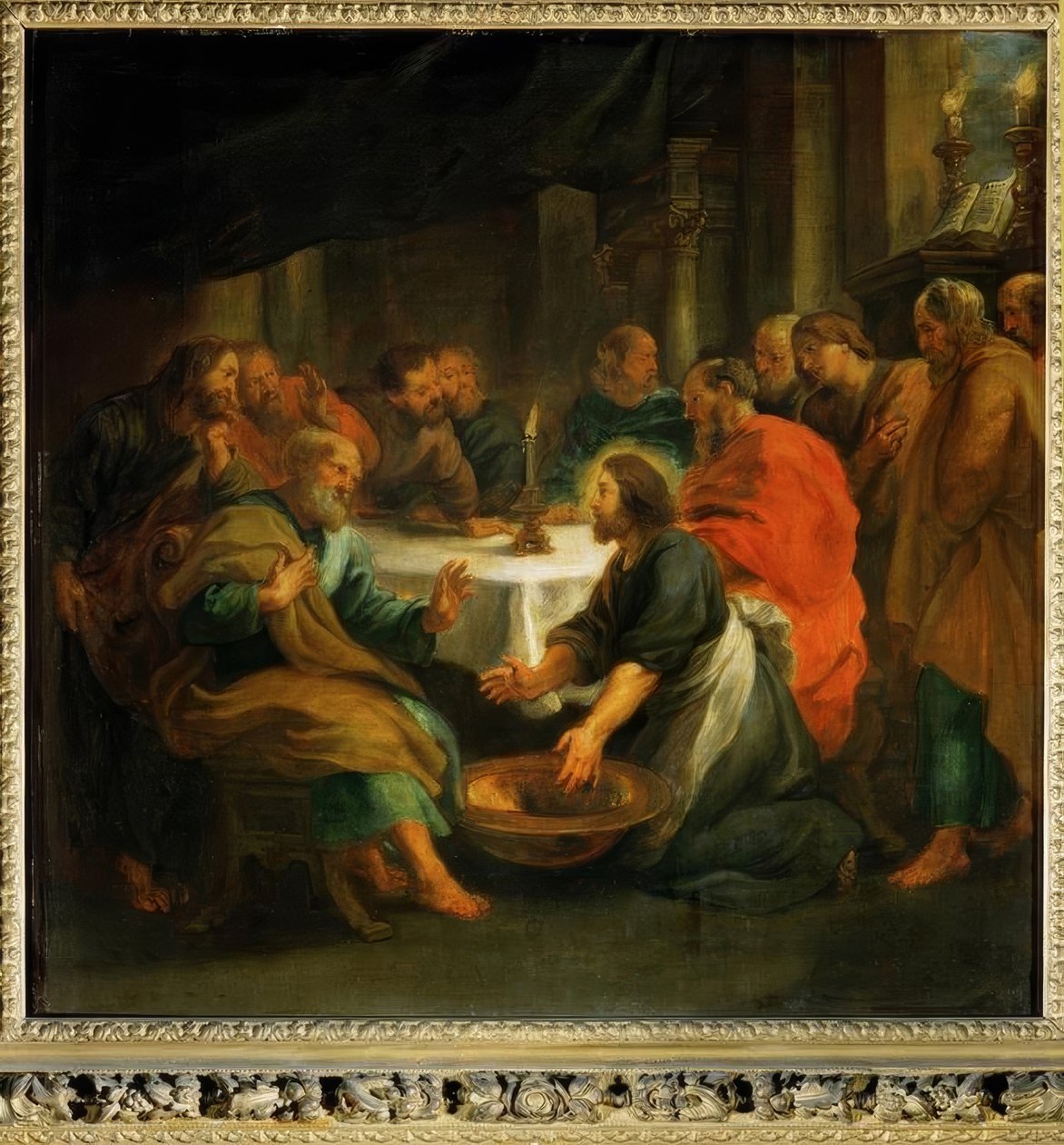 Mycie stóp autorstwa Peter Paul Rubens