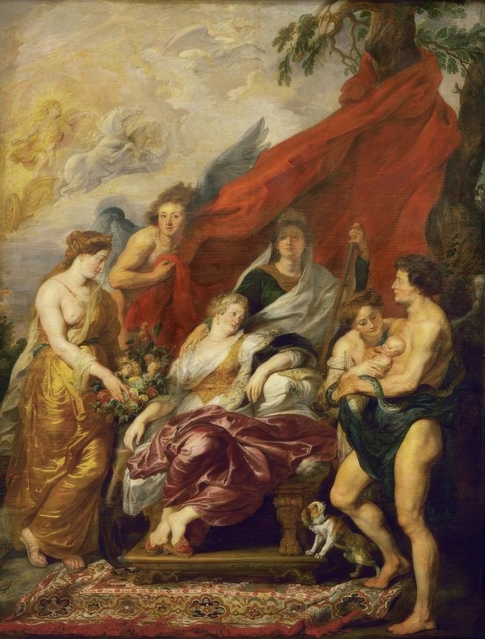 Narodziny Ludwika XIII autorstwa Peter Paul Rubens
