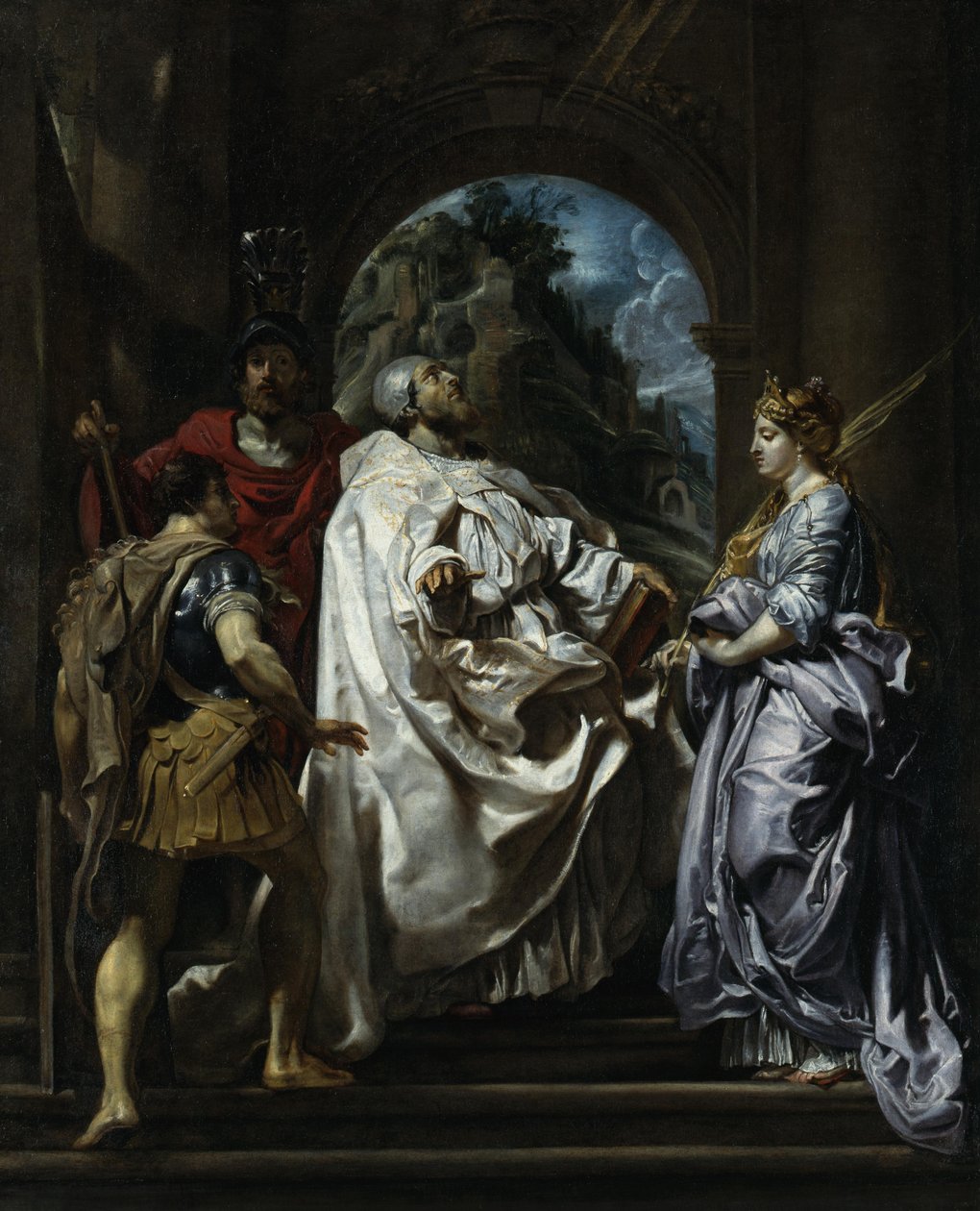 Święci Grzegorz, Maurus, Papianus i Domitylla autorstwa Peter Paul Rubens