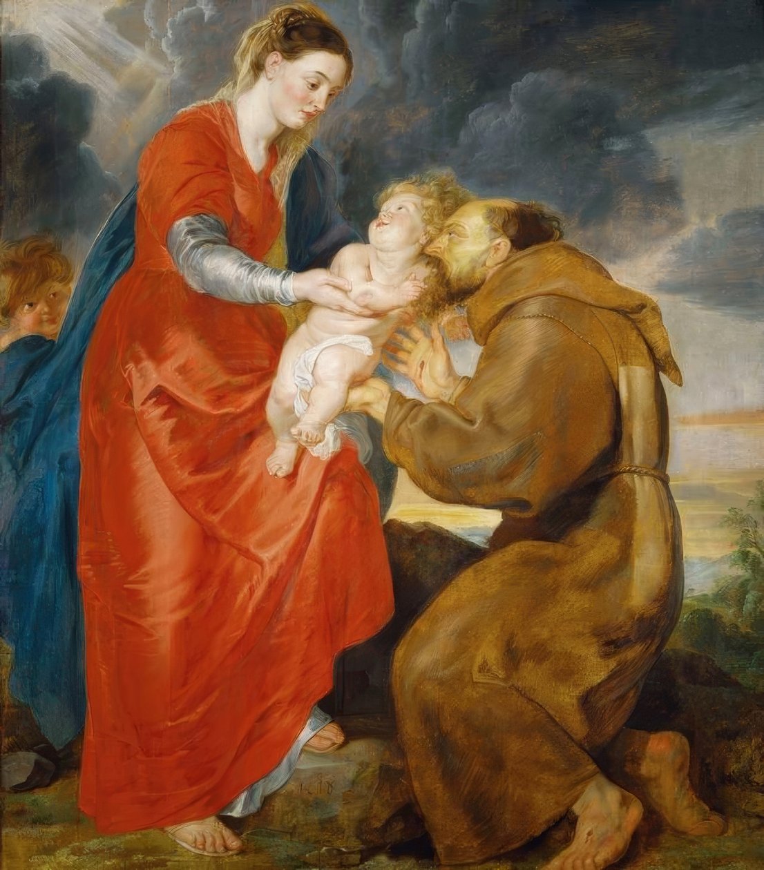 Dziewica ukazuje się św. Franciszkowi autorstwa Peter Paul Rubens