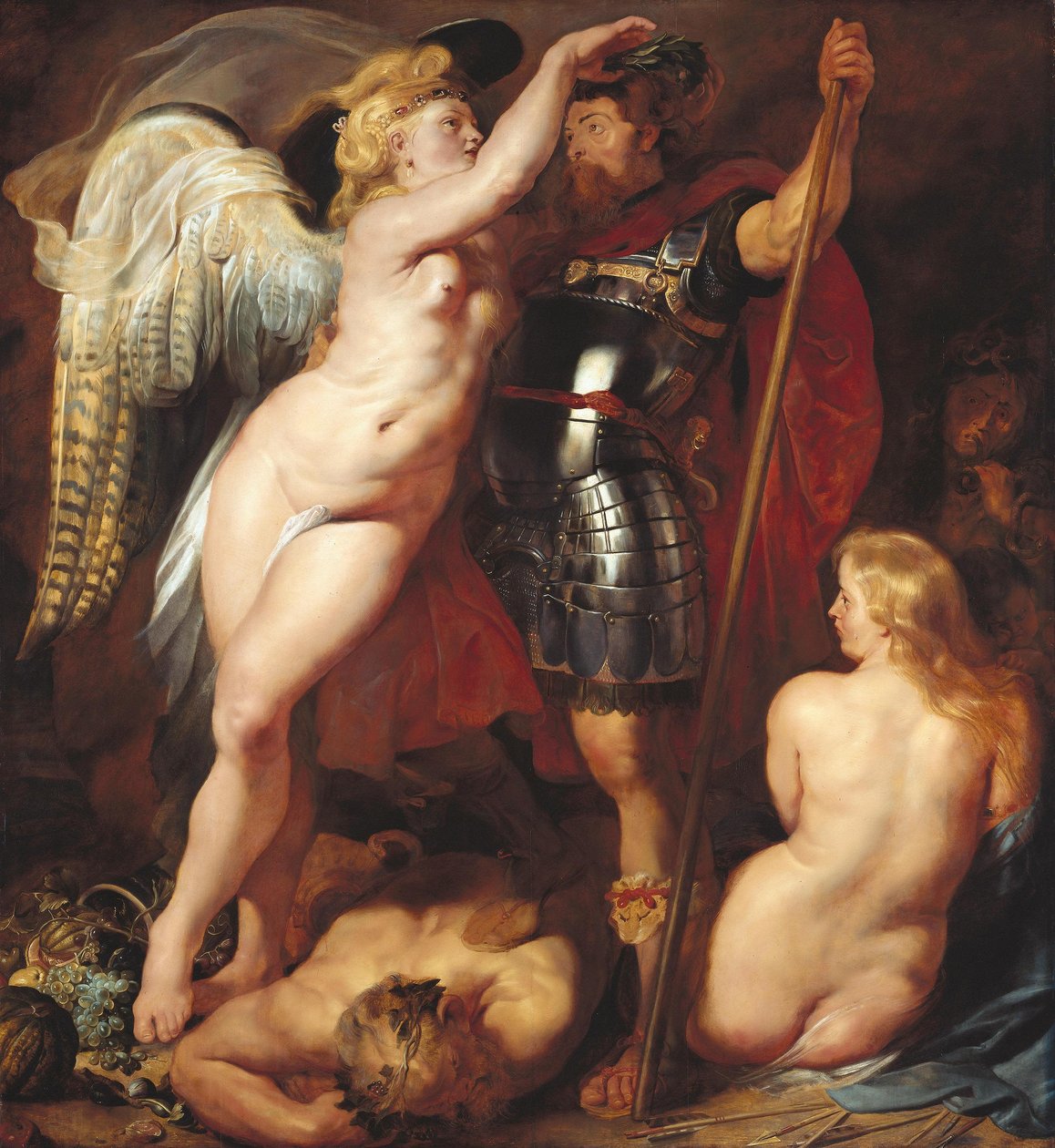 Koronacja bohatera cnoty autorstwa Peter Paul Rubens