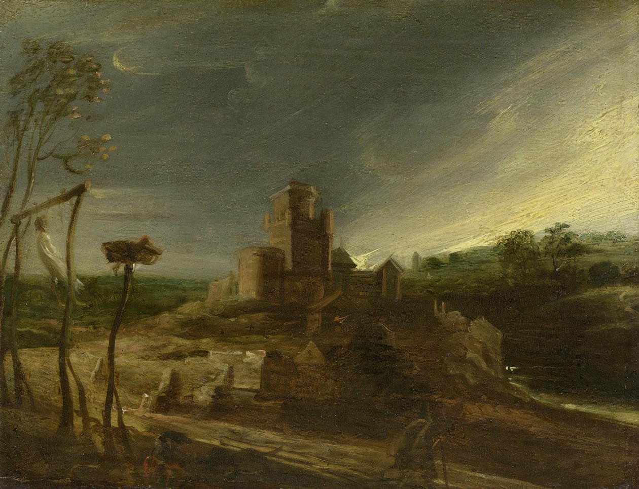 Krajobraz z szubienicą autorstwa Peter Paul Rubens