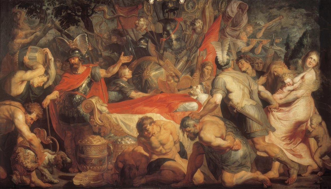 Pogrzeb Decjusza Mus autorstwa Peter Paul Rubens