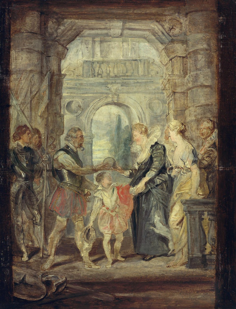 Przekazanie regencji (szkic do cyklu Medyceuszy) autorstwa Peter Paul Rubens
