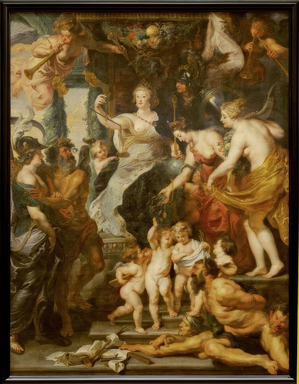 Szczęśliwe panowanie Marii de Medici autorstwa Peter Paul Rubens