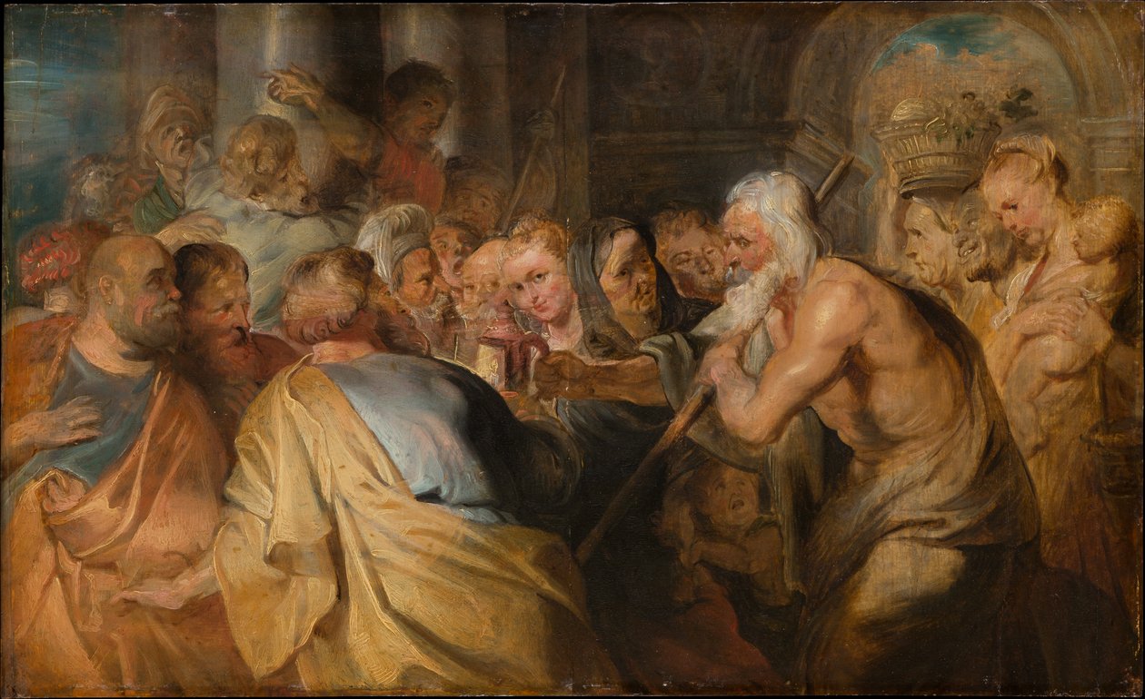 Diogenes szukający uczciwego człowieka autorstwa Peter Paul Rubens