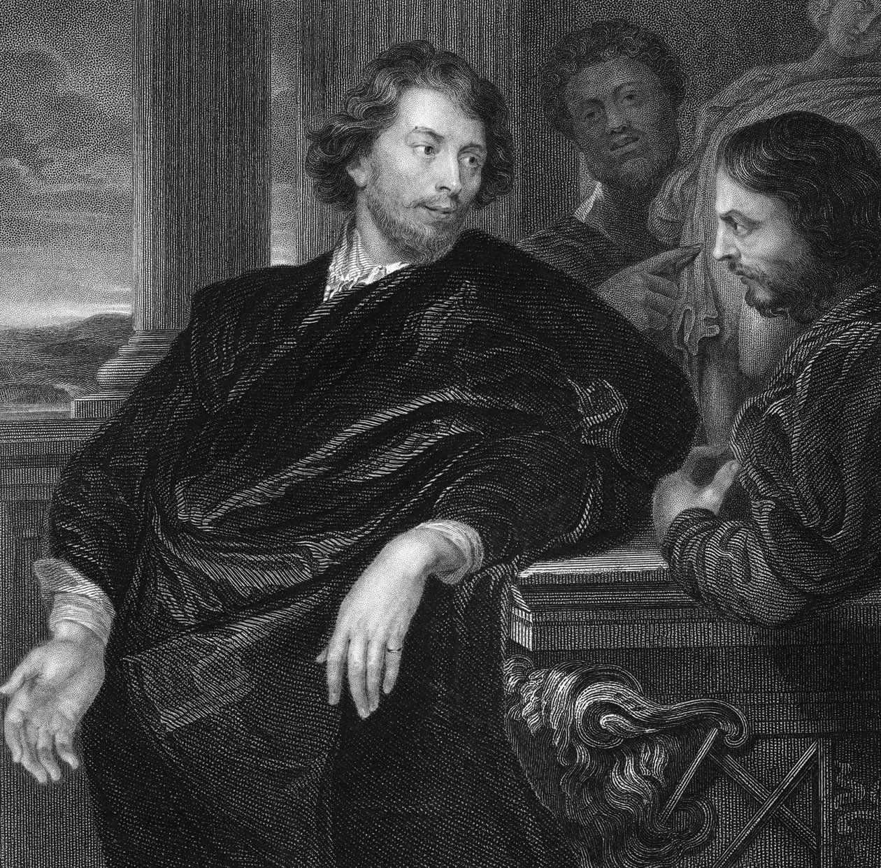 Grawerowany autoportret Sir Petera Paula Rubensa (1577 - 1640) (grafika) autorstwa Peter Paul Rubens