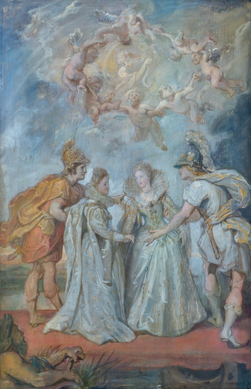 Rodzinna wymiana księżniczek między Hiszpanią a Francją 9 listopada 1615 autorstwa Peter Paul Rubens
