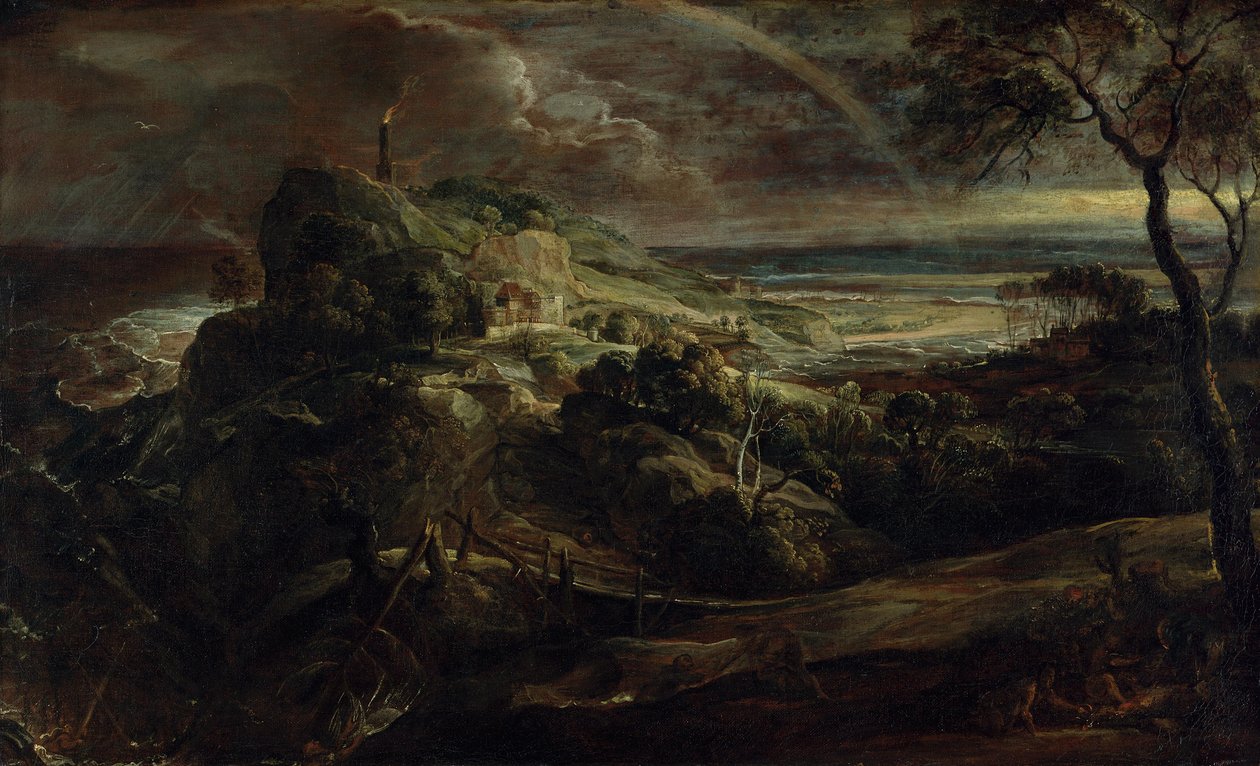 niemiecki: Landschaft mit dem Schiffbruch des Paulus Krajobraz z wrakiem statku Paul autorstwa Peter Paul Rubens