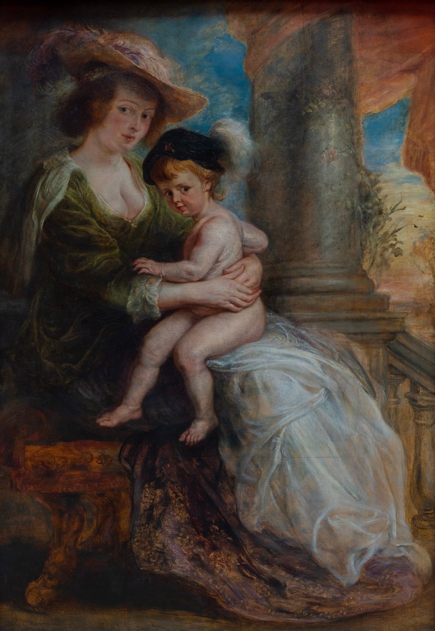 Hélène Fourment z synem Fransem autorstwa Peter Paul Rubens