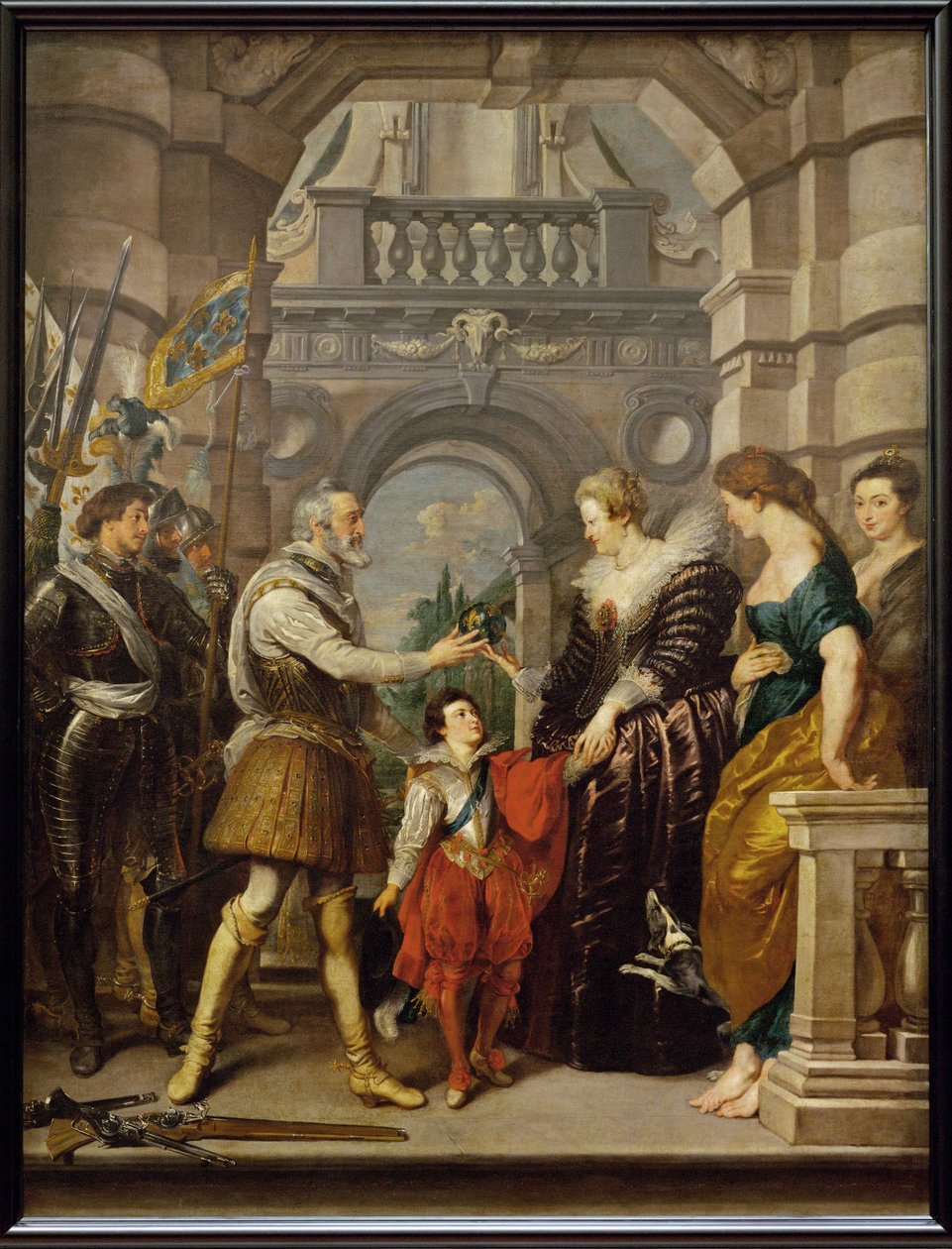 Henryk IV wyjeżdża na wojnę do Niemiec autorstwa Peter Paul Rubens