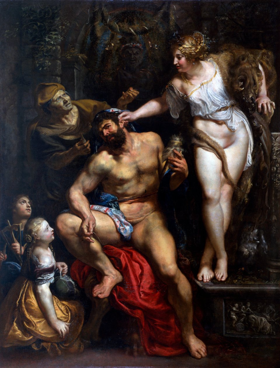 Herkules i Omphale, 1606 autorstwa Peter Paul Rubens