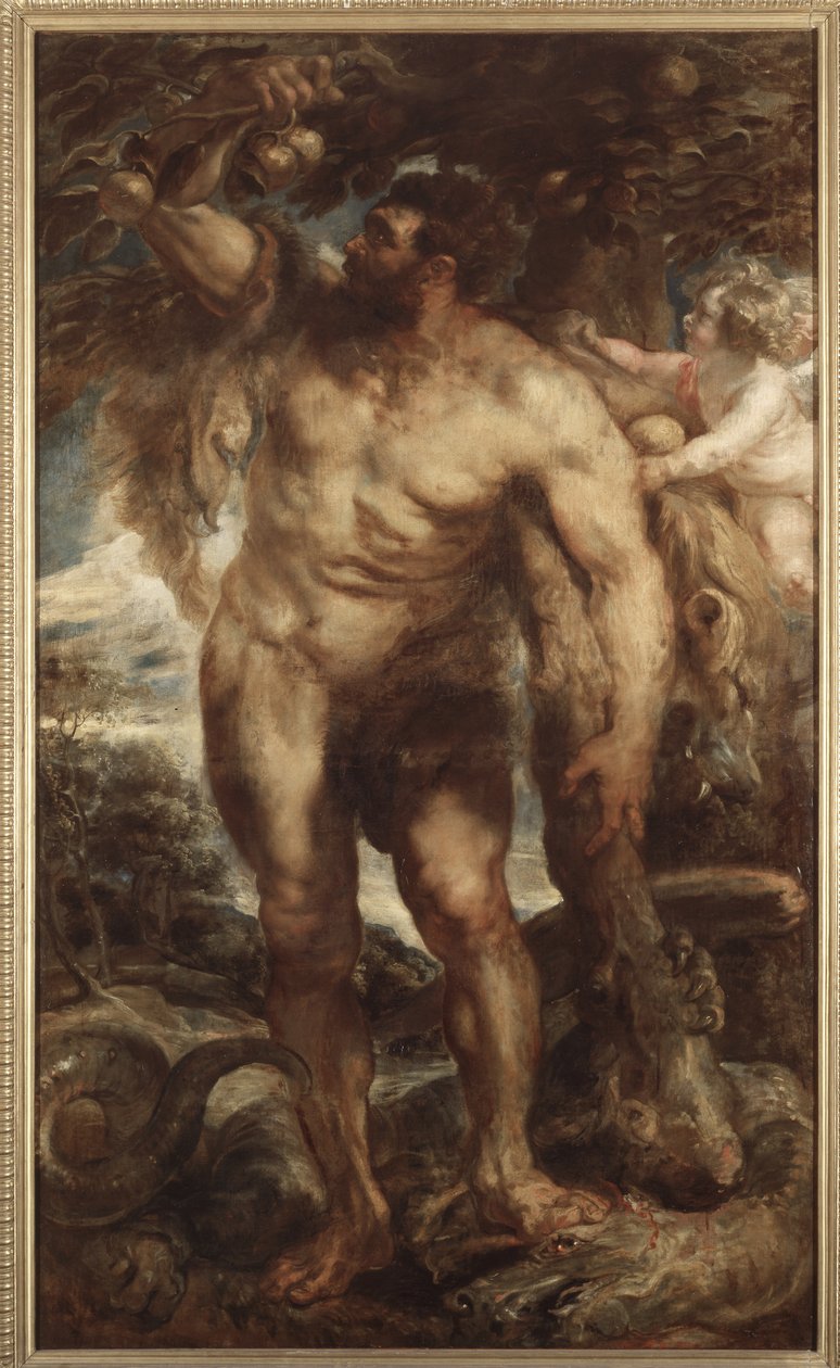 Herkules w Ogrodzie Hesperydów, ok. 1638 (olej na płótnie) autorstwa Peter Paul Rubens