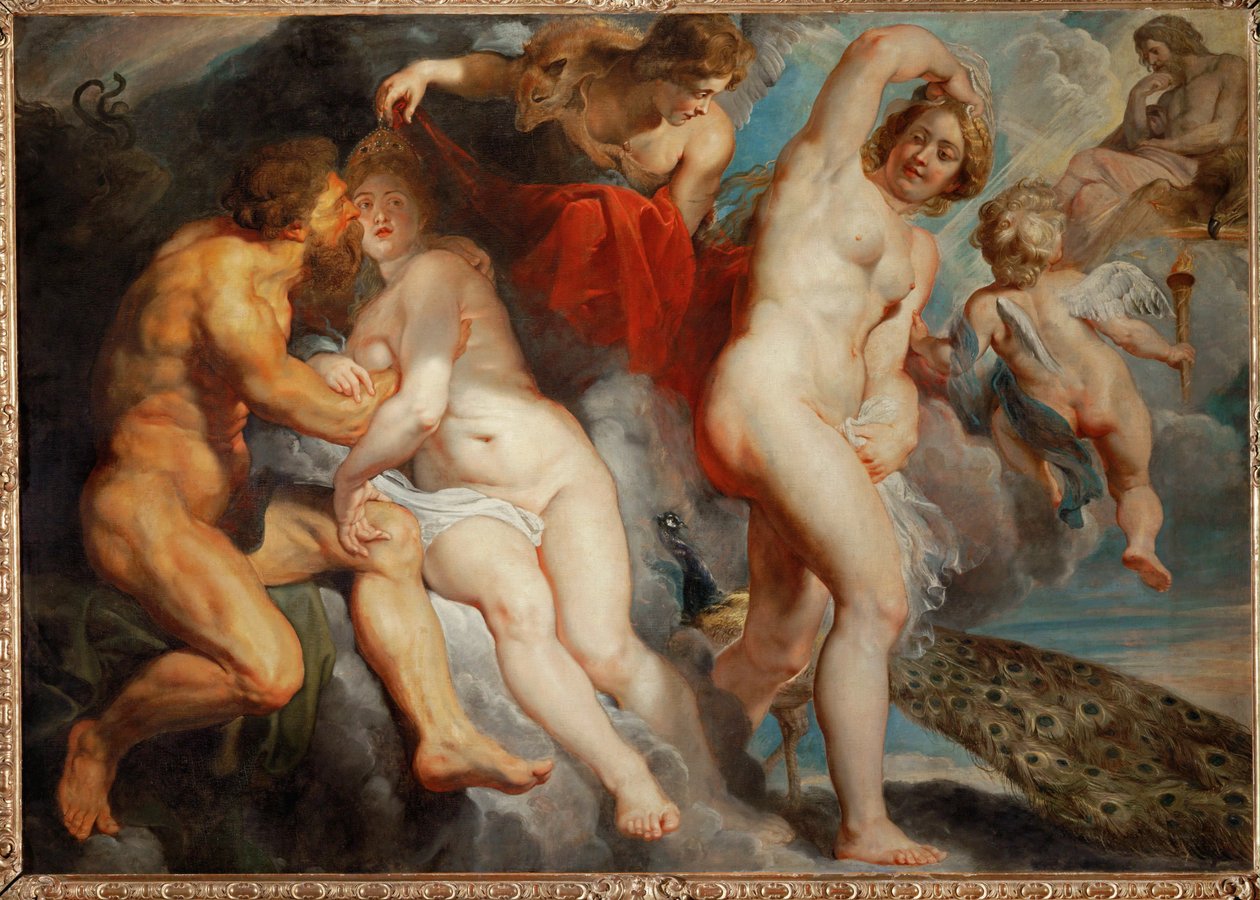 Ixion, król Lapitów, oszukany przez Junonę (obraz na płótnie) autorstwa Peter Paul Rubens