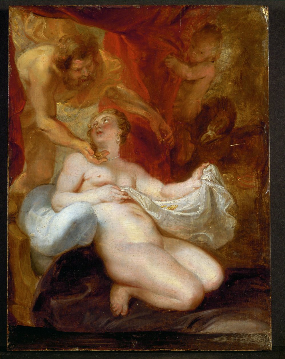 Jowisz i Danae (obraz na drewnie) autorstwa Peter Paul Rubens