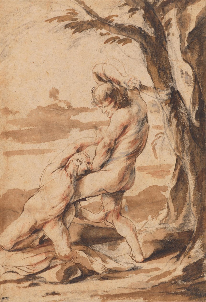 Kain zabija Abla autorstwa Peter Paul Rubens