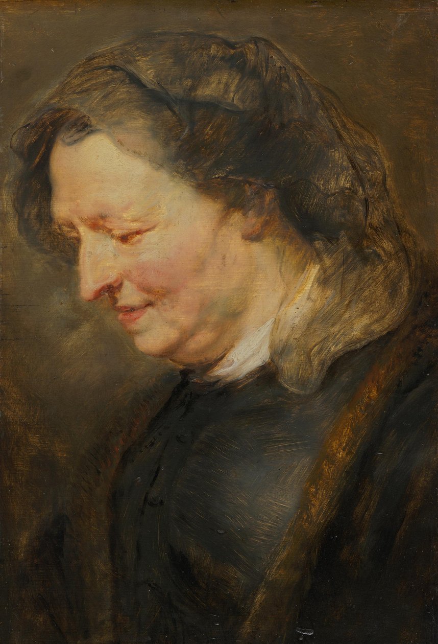 Studium głowy starej kobiety autorstwa Peter Paul Rubens