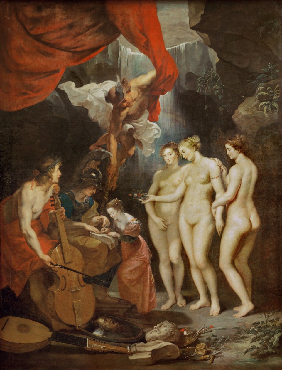 Edukacja Marii de Medicis (obraz na płótnie) autorstwa Peter Paul Rubens
