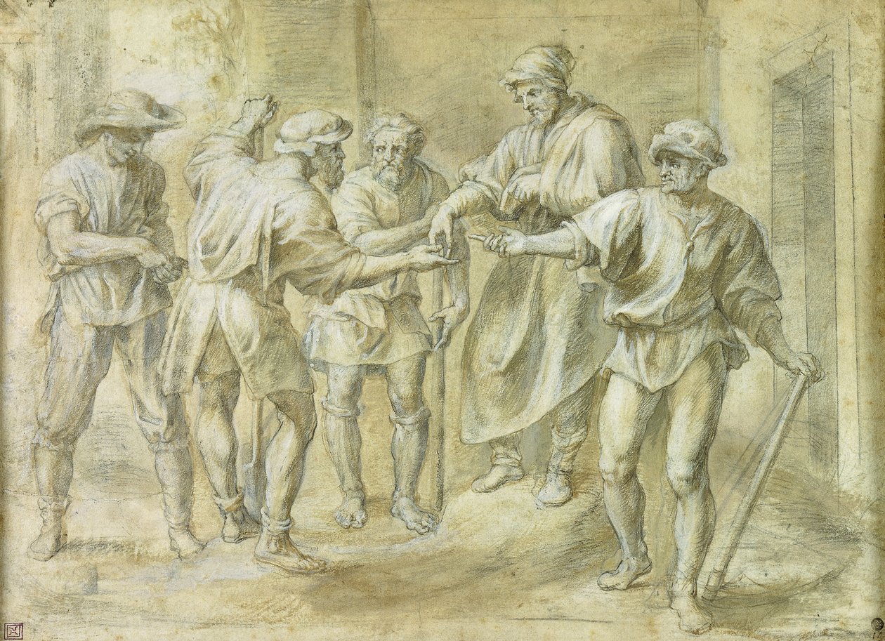 Przypowieść o winiarzu autorstwa Andrei del Sarto, autorstwa Peter Paul Rubens