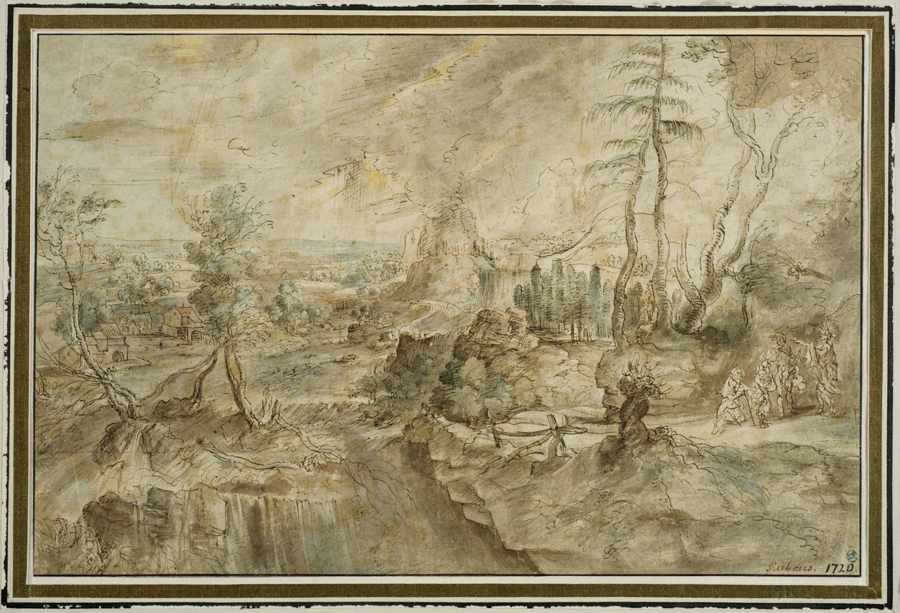 Pejzaż z Filemonem i Baucis autorstwa Peter Paul Rubens