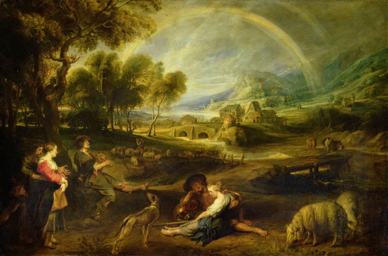 Krajobraz z tęczą autorstwa Peter Paul Rubens