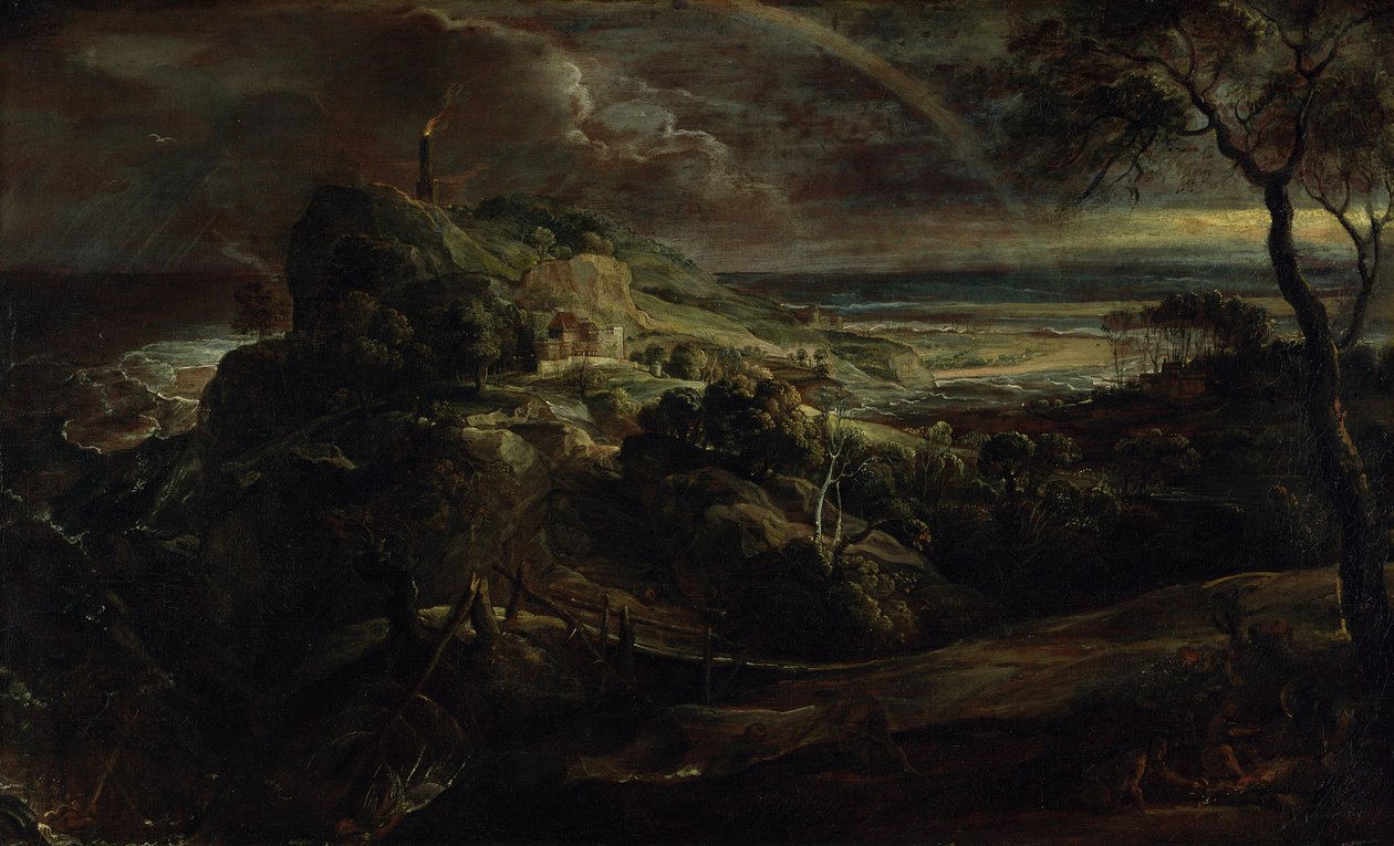 Krajobraz z wrakiem statku Pawła () autorstwa Peter Paul Rubens