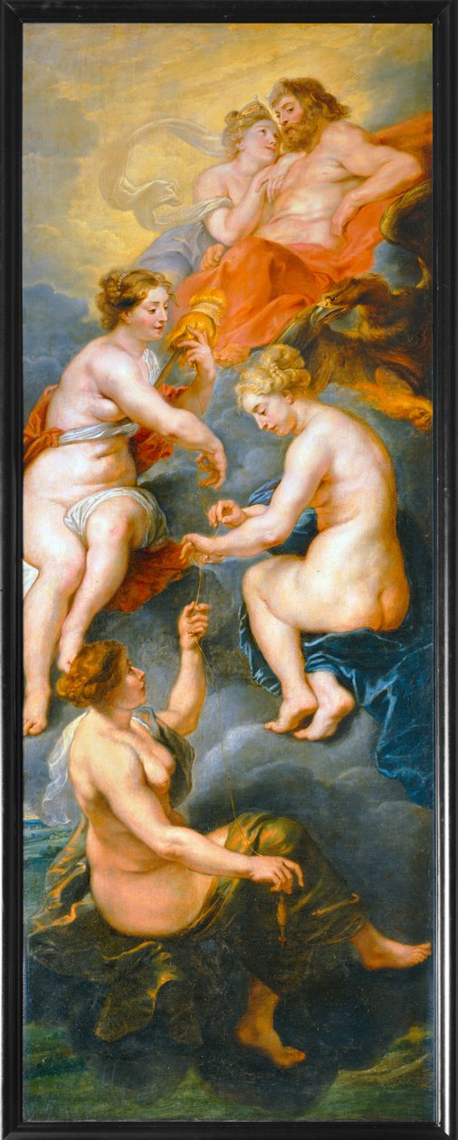 Les Parques filant le destin de la reine Marie de Medicis (obraz na płótnie) autorstwa Peter Paul Rubens