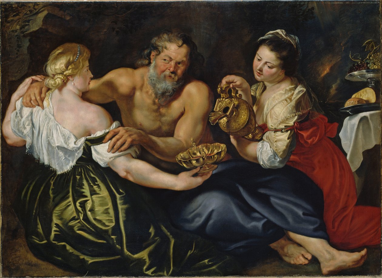 Lot i jego córki w skalnej grocie autorstwa Peter Paul Rubens