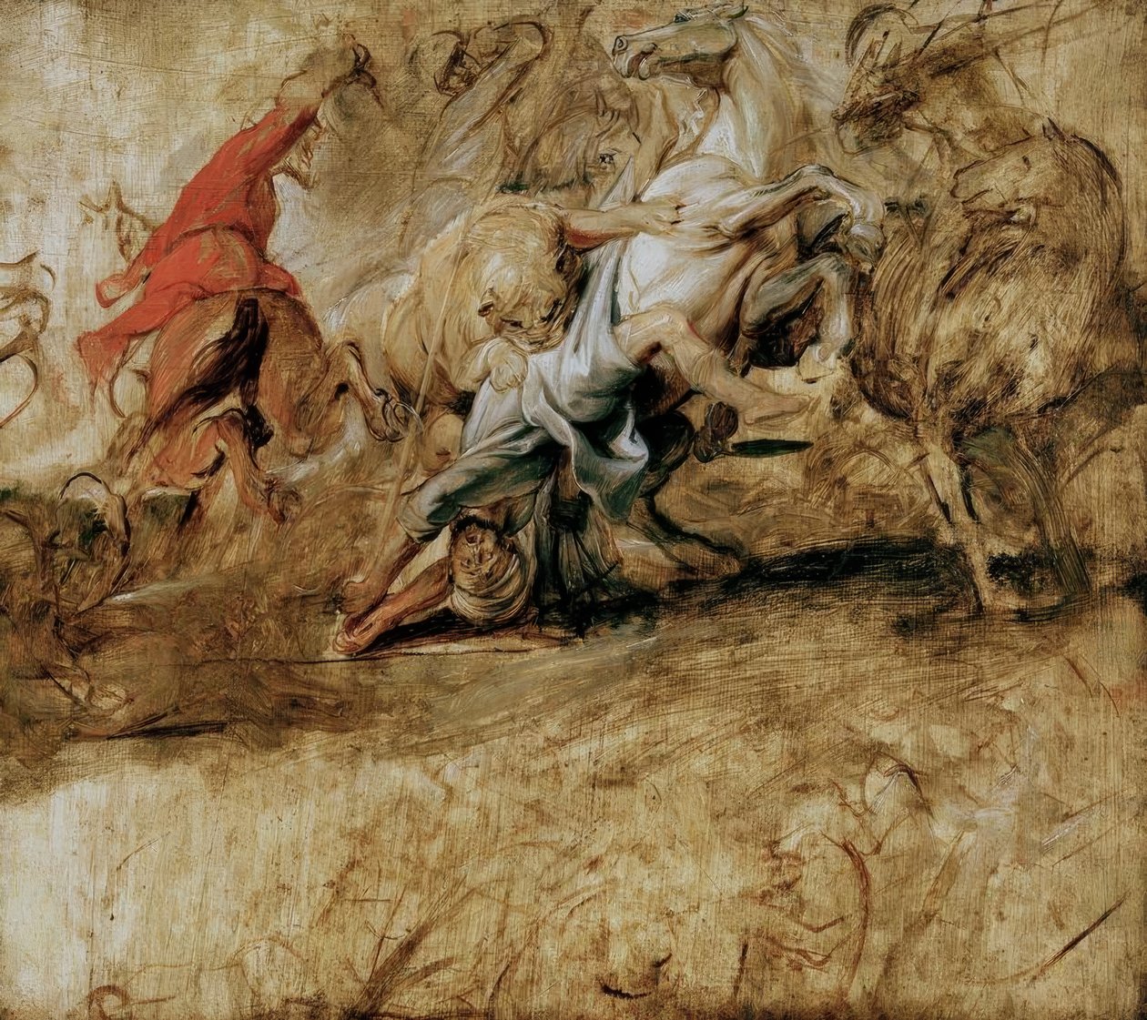Polowanie na lwa autorstwa Peter Paul Rubens