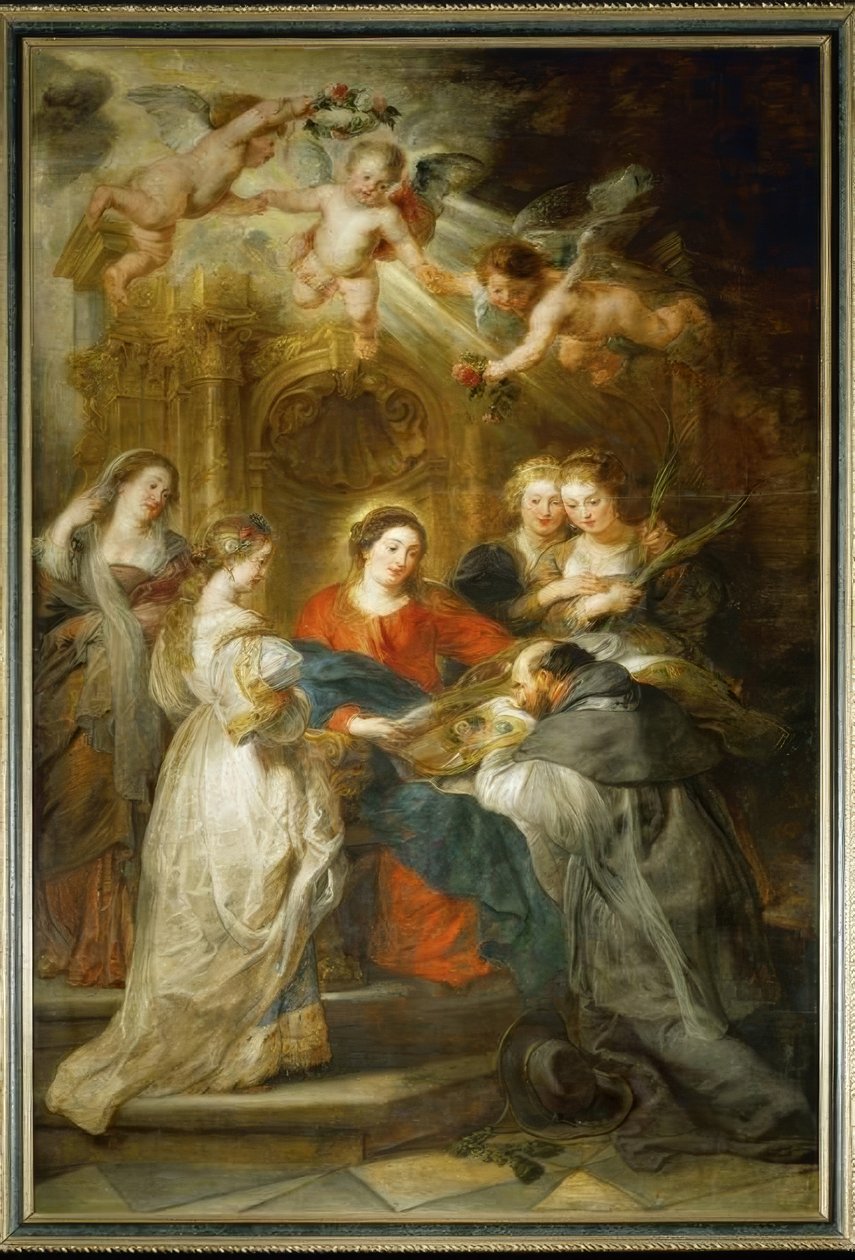 Maryja ukazuje się św. Ildefonsowi autorstwa Peter Paul Rubens