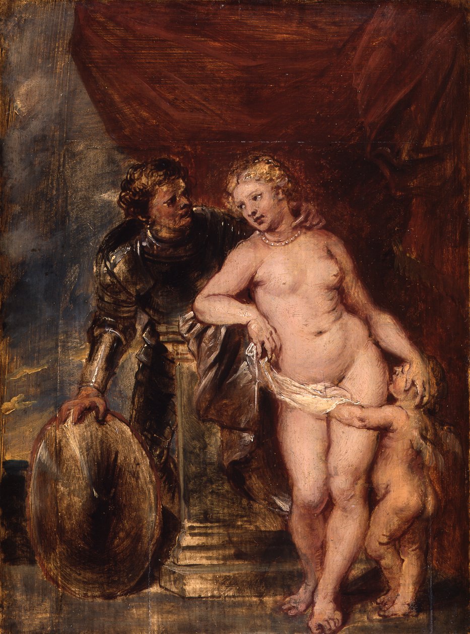 Mars, Wenus i Amor autorstwa Peter Paul Rubens