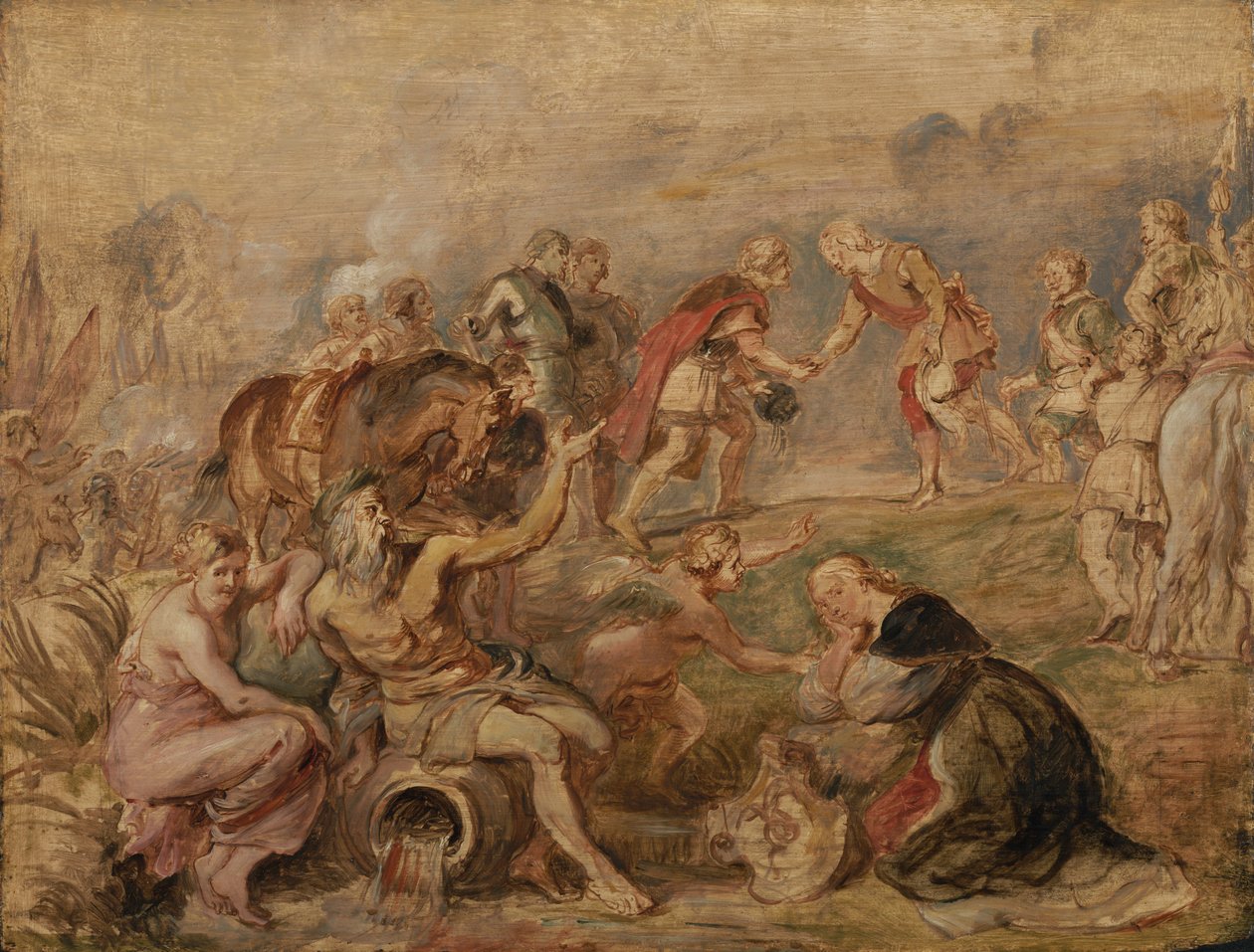 Spotkanie króla Ferdynanda Węgierskiego i kardynała-infanta Ferdynanda Hiszpańskiego w Nördlingen autorstwa Peter Paul Rubens