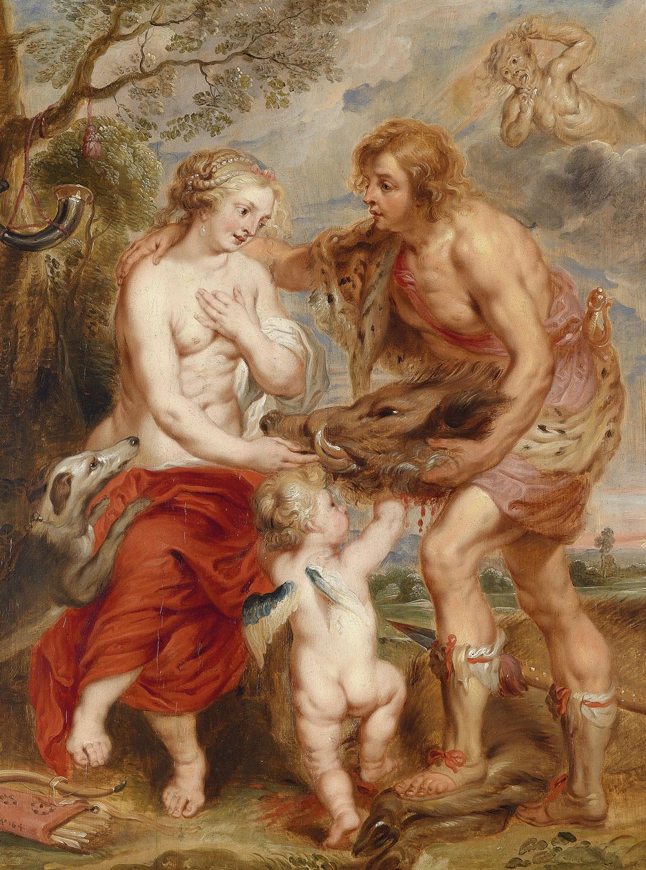 Meleager oferujący knury Calydon udaj się do Atalanta autorstwa Peter Paul Rubens